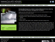 Tablet Screenshot of immaculatehouse.co.uk
